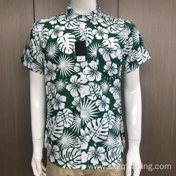 Men's short sleeve print shirt